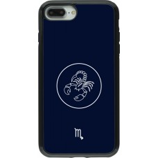 Coque iPhone 7 Plus / 8 Plus - Hybrid Armor noir Astrologie Scorpion