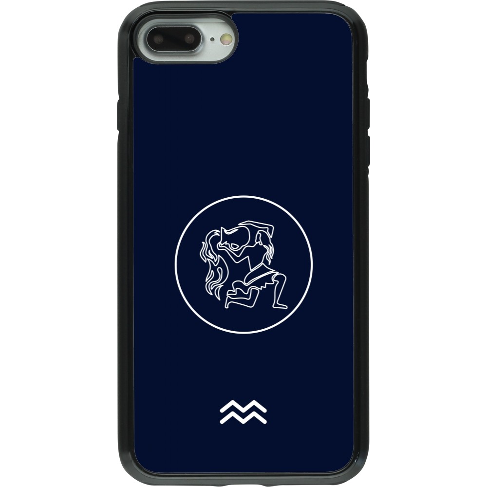 iPhone 7 Plus / 8 Plus Case Hülle - Hybrid Armor schwarz Astrologie Wassermann