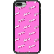 Coque iPhone 7 Plus / 8 Plus - Hybrid Armor noir Barbie Pattern