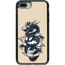 iPhone 7 Plus / 8 Plus Case Hülle - Hybrid Armor schwarz Blue Dragon Tattoo