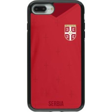 iPhone 7 Plus / 8 Plus Case Hülle - Hybrid Armor schwarz Serbien 2022 personalisierbares Fussballtrikot