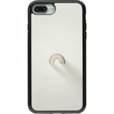 iPhone 7 Plus / 8 Plus Case Hülle - Hybrid Armor schwarz Mini Regenbogen Minimal