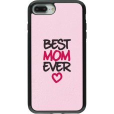 iPhone 7 Plus / 8 Plus Case Hülle - Hybrid Armor schwarz Mom 2023 best Mom ever pink