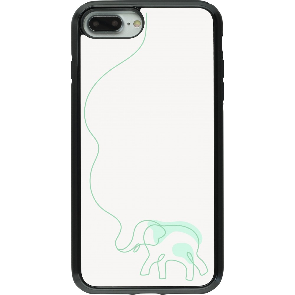 iPhone 7 Plus / 8 Plus Case Hülle - Hybrid Armor schwarz Spring 23 baby elephant