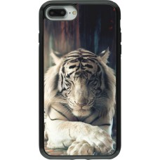 Coque iPhone 7 Plus / 8 Plus - Hybrid Armor noir Zen Tiger