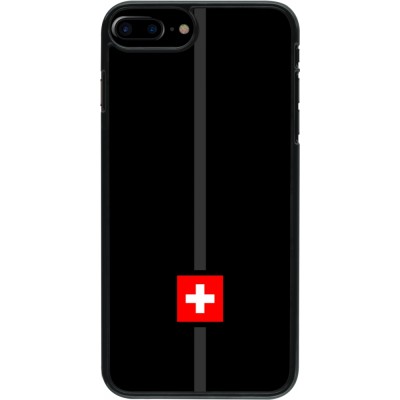 iPhone 7 Plus / 8 Plus Case Hülle - Kanton CH schwarz