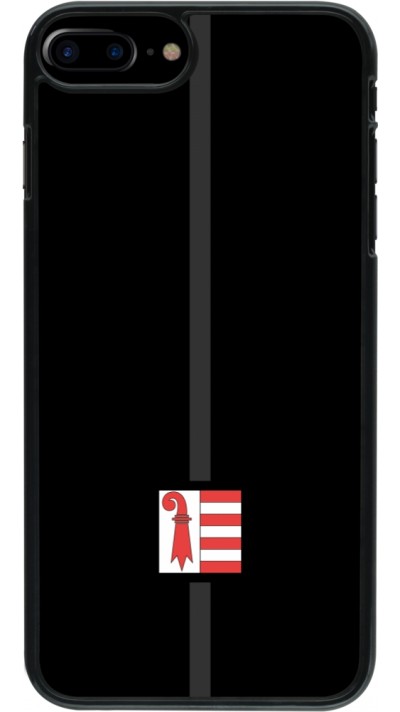 iPhone 7 Plus / 8 Plus Case Hülle - Kanton JU schwarz