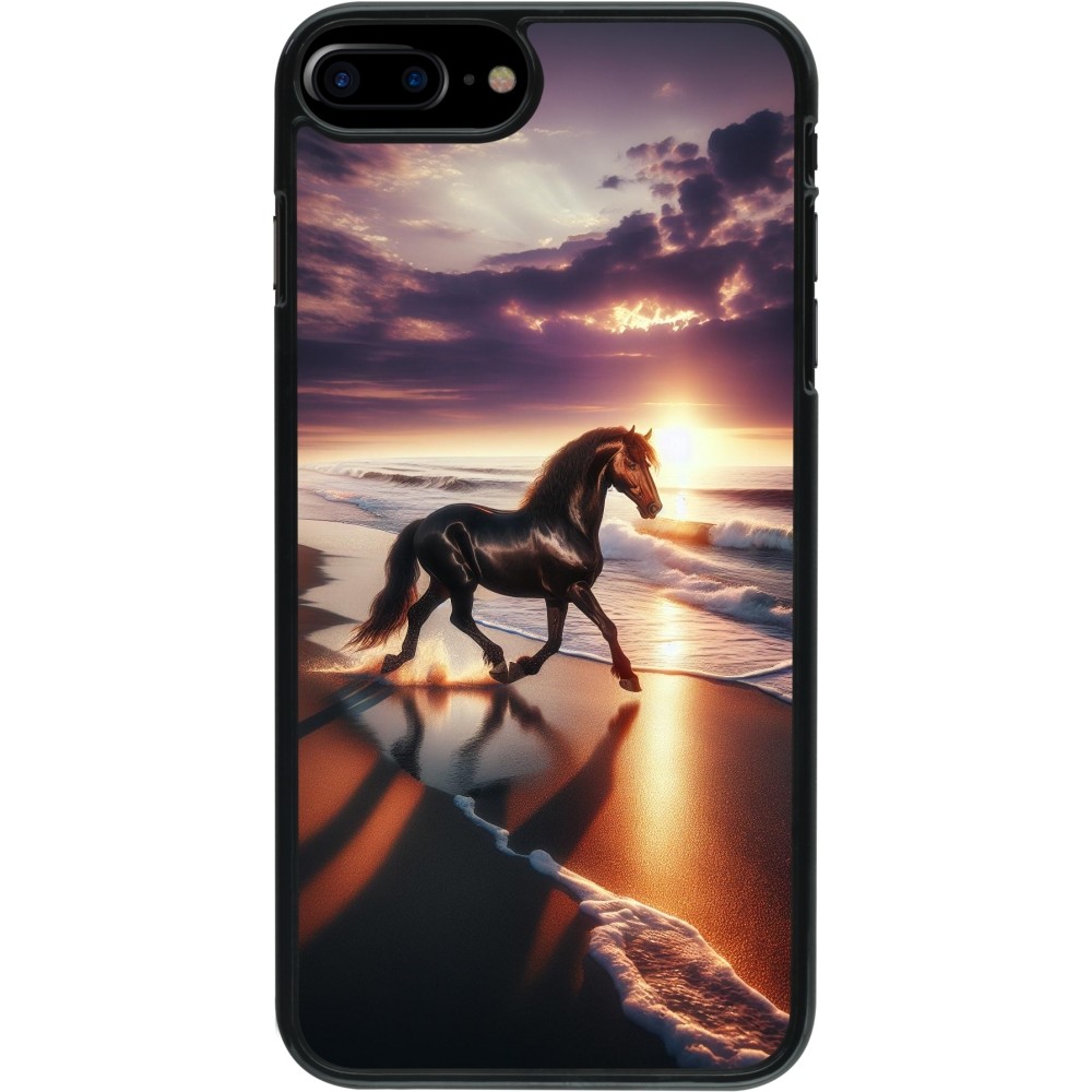 iPhone 7 Plus / 8 Plus Case Hülle - Pferd majestätisch Strand