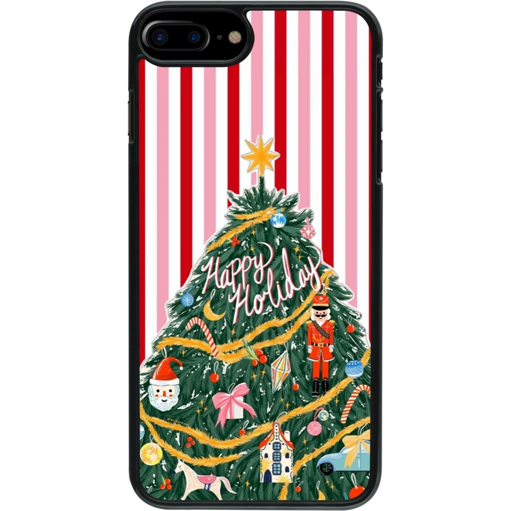 Coque iPhone 7 Plus / 8 Plus - Christmas 25 Happy Holiday