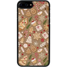 iPhone 7 Plus / 8 Plus Case Hülle - Christmas 25 Pattern Ginger Cookie