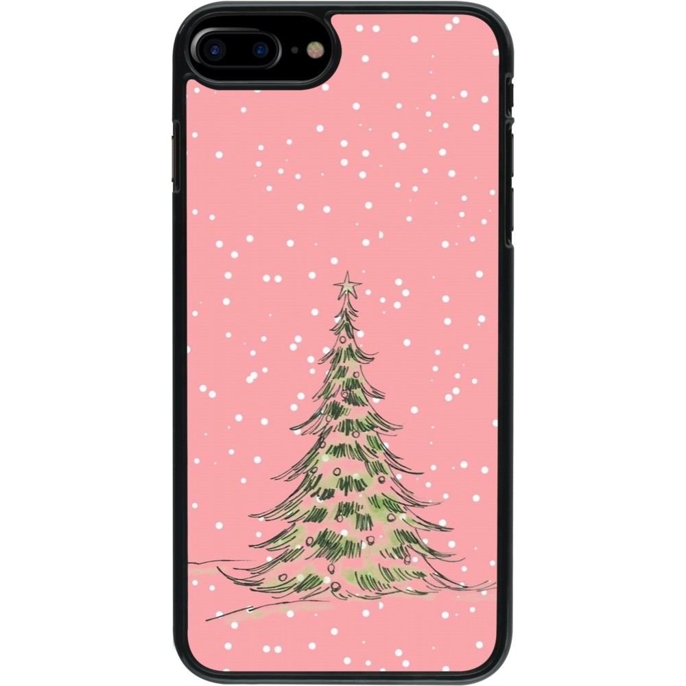 Coque iPhone 7 Plus / 8 Plus - Christmas 25 Pink Tree