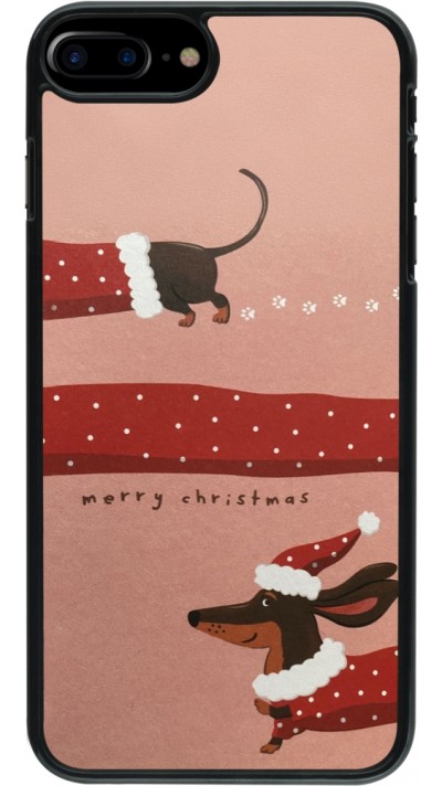 Coque iPhone 7 Plus / 8 Plus - Christmas 25 Teckel Merry Xmas