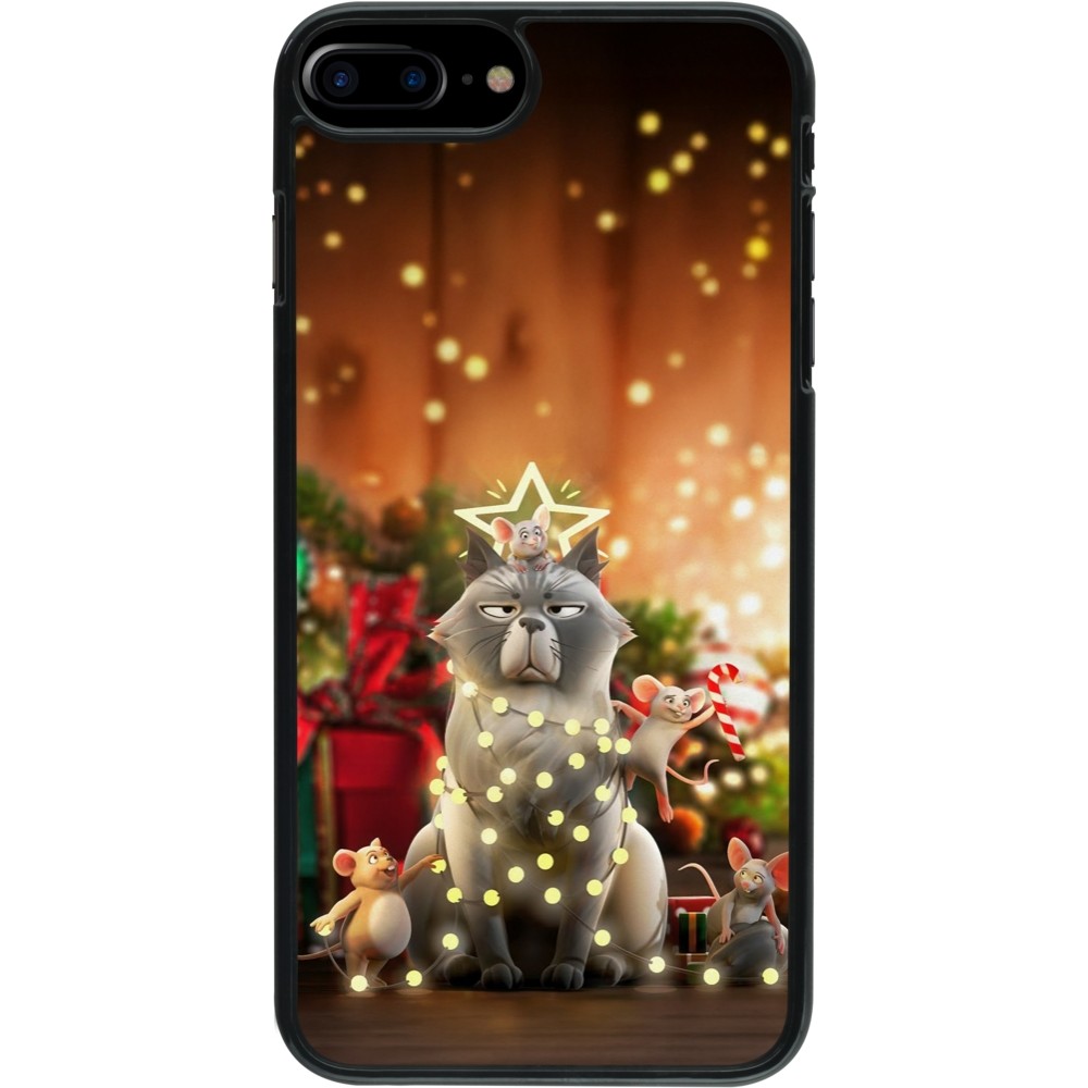 Coque iPhone 7 Plus / 8 Plus - Christmas 25 Xmas Cat