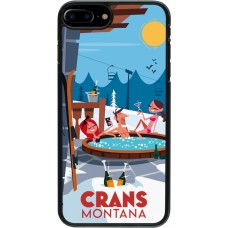 iPhone 7 Plus / 8 Plus Case Hülle - Crans-Montana Mountain Jacuzzi