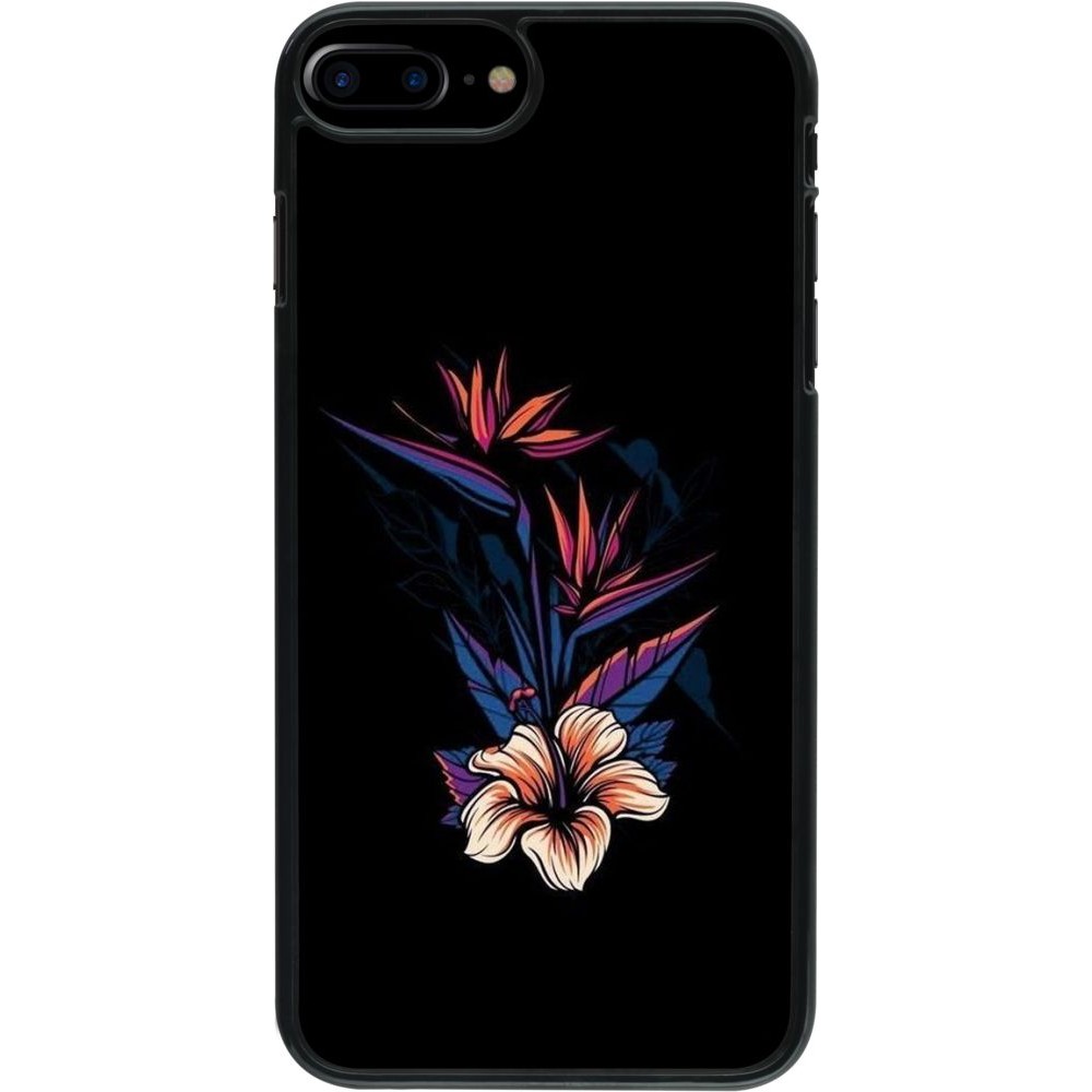 Hülle iPhone 7 Plus / 8 Plus - Dark Flowers