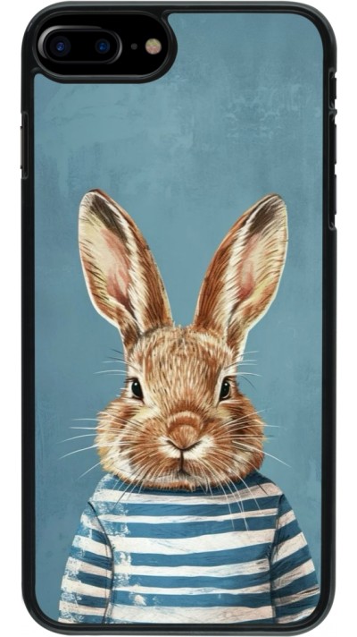 Coque iPhone 7 Plus / 8 Plus - Easter 2026 Rabbit navy