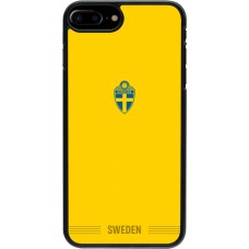Coque iPhone 7 Plus / 8 Plus - Maillot de football Suède 2026 personnalisable