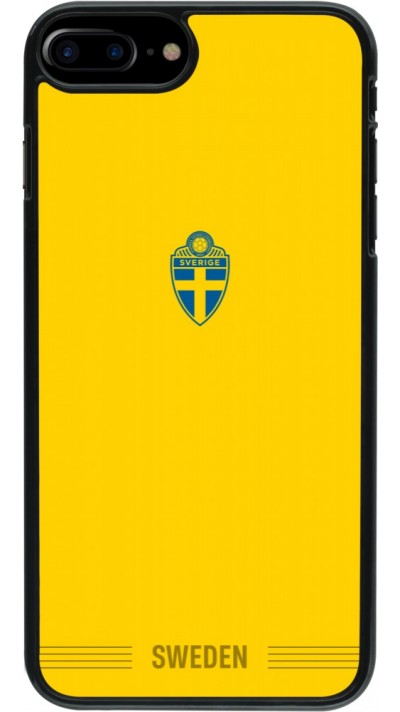 Coque iPhone 7 Plus / 8 Plus - Maillot de football Suède 2026 personnalisable
