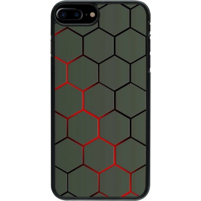 Coque iPhone 7 Plus / 8 Plus - Geometric Line red