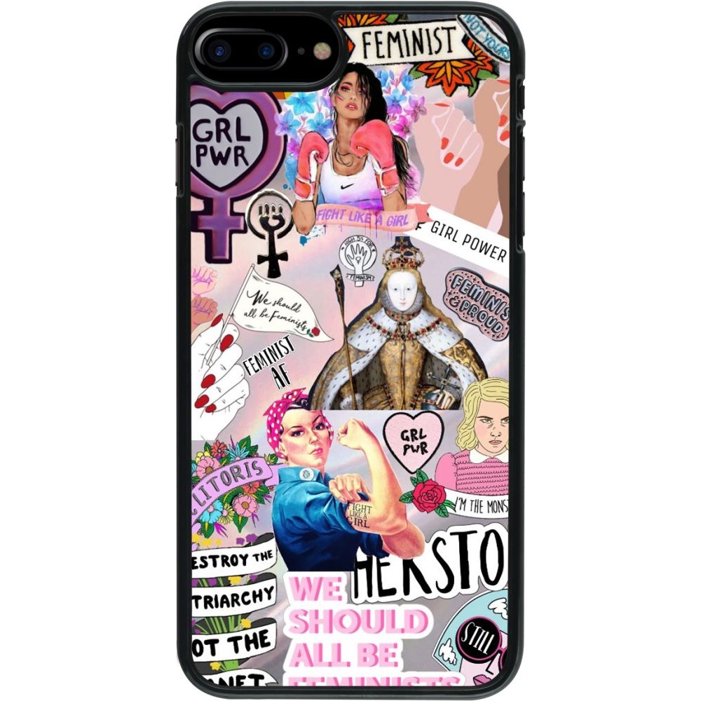 Coque iPhone 7 Plus / 8 Plus - Girl Power Collage
