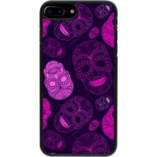 iPhone 7 Plus / 8 Plus Case Hülle - Halloween 2023 pink skulls