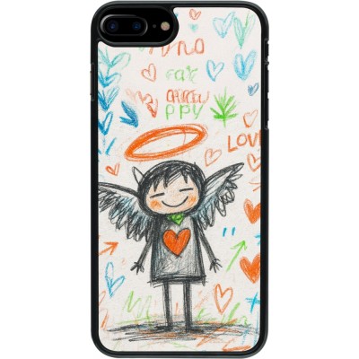 Coque iPhone 7 Plus / 8 Plus - Little Angel Sketch Love