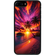 iPhone 7 Plus / 8 Plus Case Hülle - Malediven Abenddämmerung Glückseligkeit