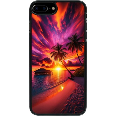 iPhone 7 Plus / 8 Plus Case Hülle - Malediven Abenddämmerung Glückseligkeit