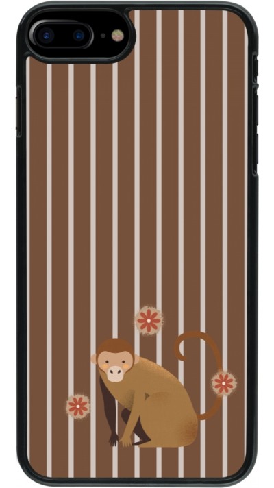 Coque iPhone 7 Plus / 8 Plus - Monkey with stripes