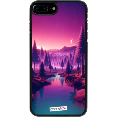 iPhone 7 Plus / 8 Plus Case Hülle - Lila-rosa Landschaft
