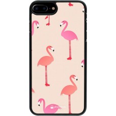 Coque iPhone 7 Plus / 8 Plus - Pink Flamingos Pattern