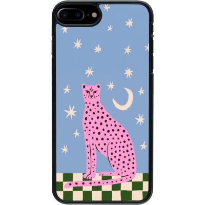 Coque iPhone 7 Plus / 8 Plus - Pink leopard with stars 2026