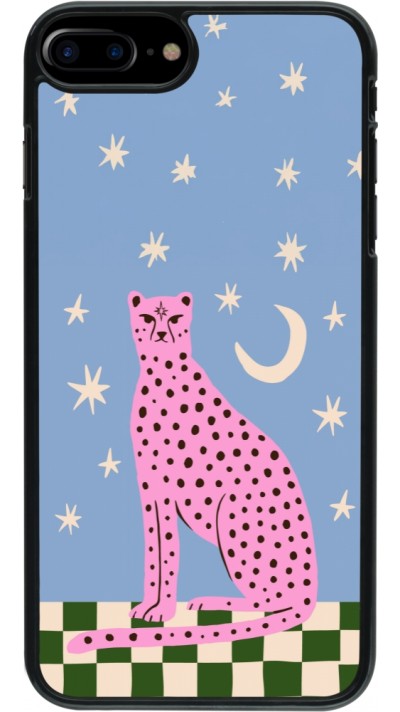 Coque iPhone 7 Plus / 8 Plus - Pink leopard with stars 2026