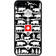 iPhone 7 Plus / 8 Plus Case Hülle - Poya Schweiz 3 schwarz