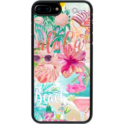 Coque iPhone 7 Plus / 8 Plus - Preppy Collage Aloha