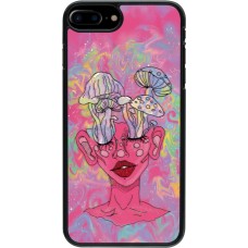 Coque iPhone 7 Plus / 8 Plus - Psychedelic pink mushroom