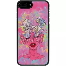 iPhone 7 Plus / 8 Plus Case Hülle - Psychedelic pink mushroom