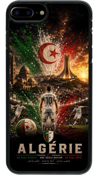 Coque iPhone 7 Plus / 8 Plus - Football Algérie splash 2026