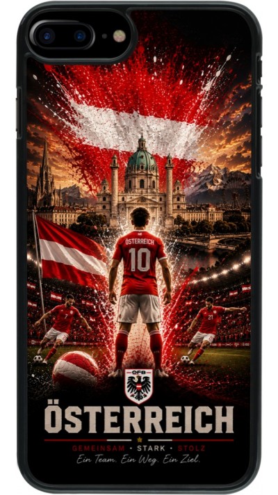 Coque iPhone 7 Plus / 8 Plus - Football Autriche splash 2026