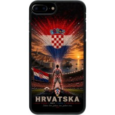 Coque iPhone 7 Plus / 8 Plus - Football Croatie splash 2026