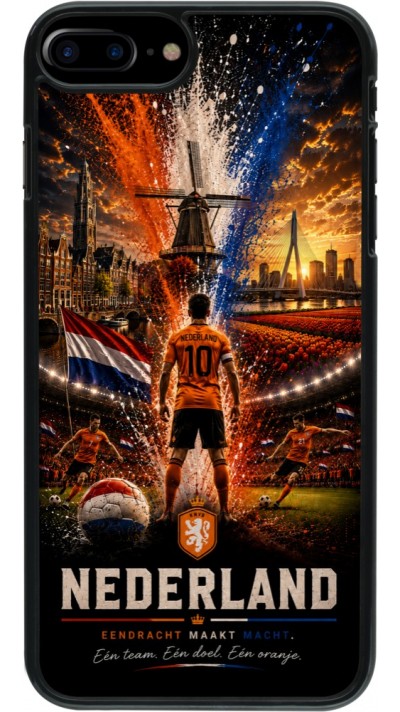Coque iPhone 7 Plus / 8 Plus - Football Pays-Bas splash 2026