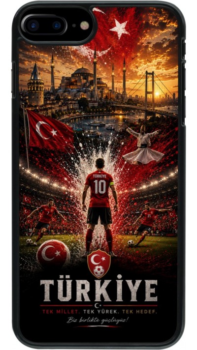 Coque iPhone 7 Plus / 8 Plus - Football Turquie splash 2026
