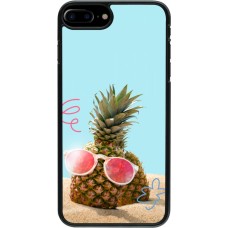 Coque iPhone 7 Plus / 8 Plus - Pineapple with glasses Summer 2026