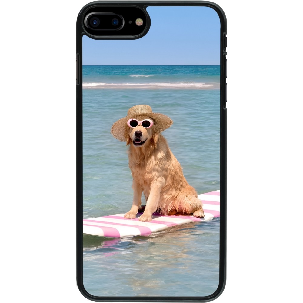 Coque iPhone 7 Plus / 8 Plus - Summer Dog on Paddle