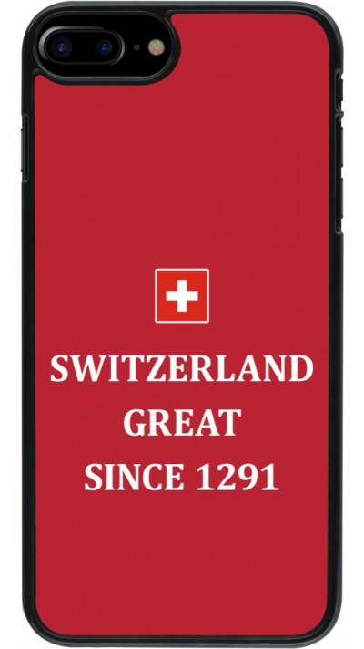 Coque iPhone 7 Plus / 8 Plus - Switzerland Great Since 1291