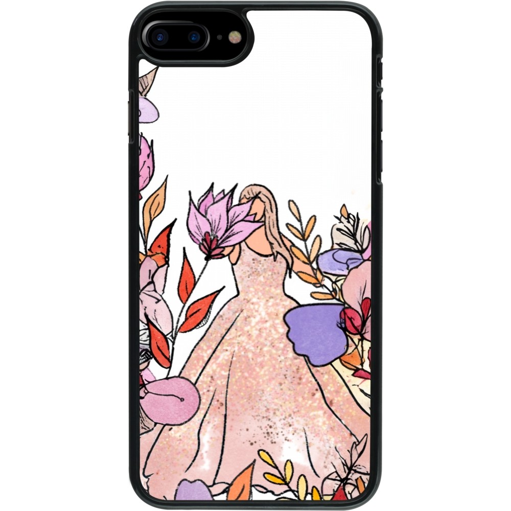 Coque iPhone 7 Plus / 8 Plus - Taylor Swift Sketch - White