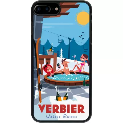 iPhone 7 Plus / 8 Plus Case Hülle - Verbier Mountain Jacuzzi