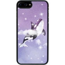 Coque iPhone 7 Plus / 8 Plus - Whale in sparking stars