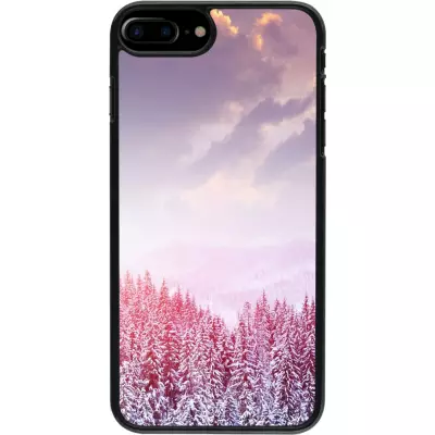 iPhone 7 Plus / 8 Plus Case Hülle - Winter 22 Pink Forest