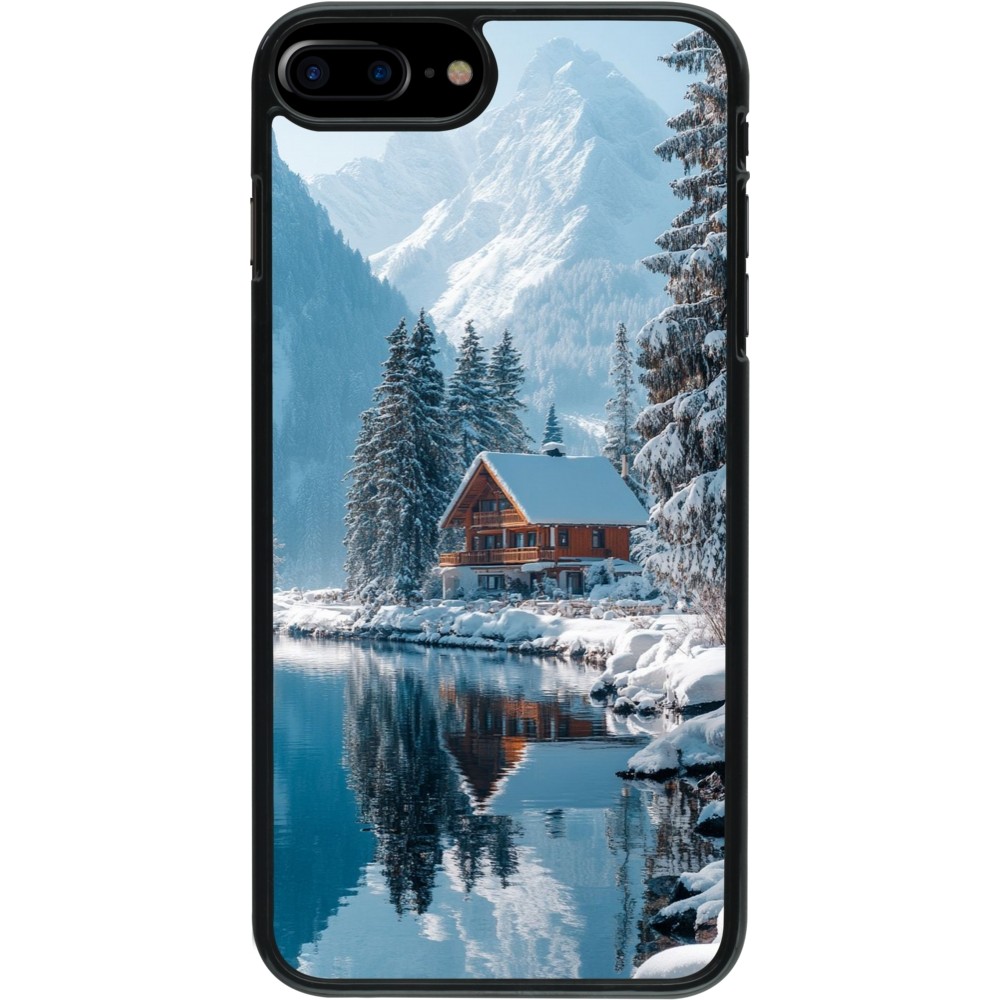 Coque iPhone 7 Plus / 8 Plus - Winter 25 Winter house forest day